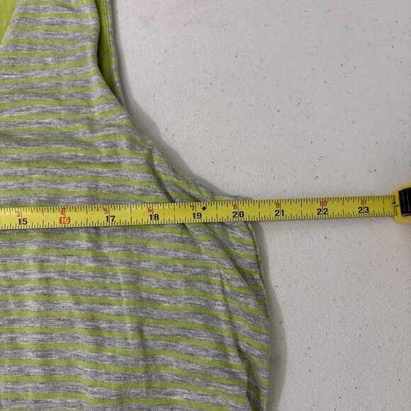 Chelsea & Theodore Two Toned Maxi Dress Size XL Green   Striped Sleeveless New - Picture 9 of 10